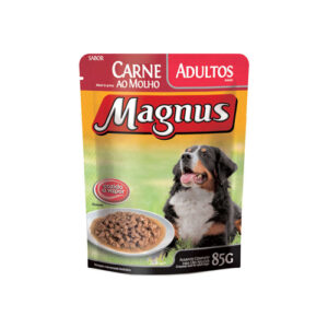 SACHE MAGNUS CAES ADULTOS CARNE AO MOLHO 85G