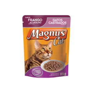 SACHE MAGNUS CAT CASTRADOS FRANGO AO MOLHO 85G