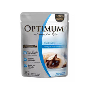 SACHE OPTMUM CAT CASTRADOS FRANGO 85G