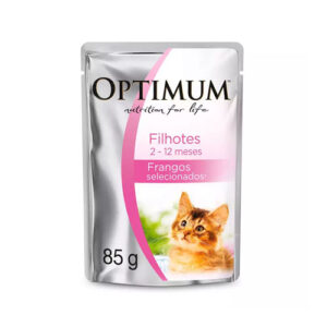 SACHE OPTMUM CAT FILHOTES FRANGO 85G