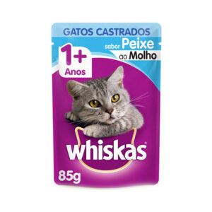 SACHE WHISKAS PEIXE 7+ 85G