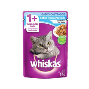 SACHE WHISKAS PEIXE CASTRADOS 85G